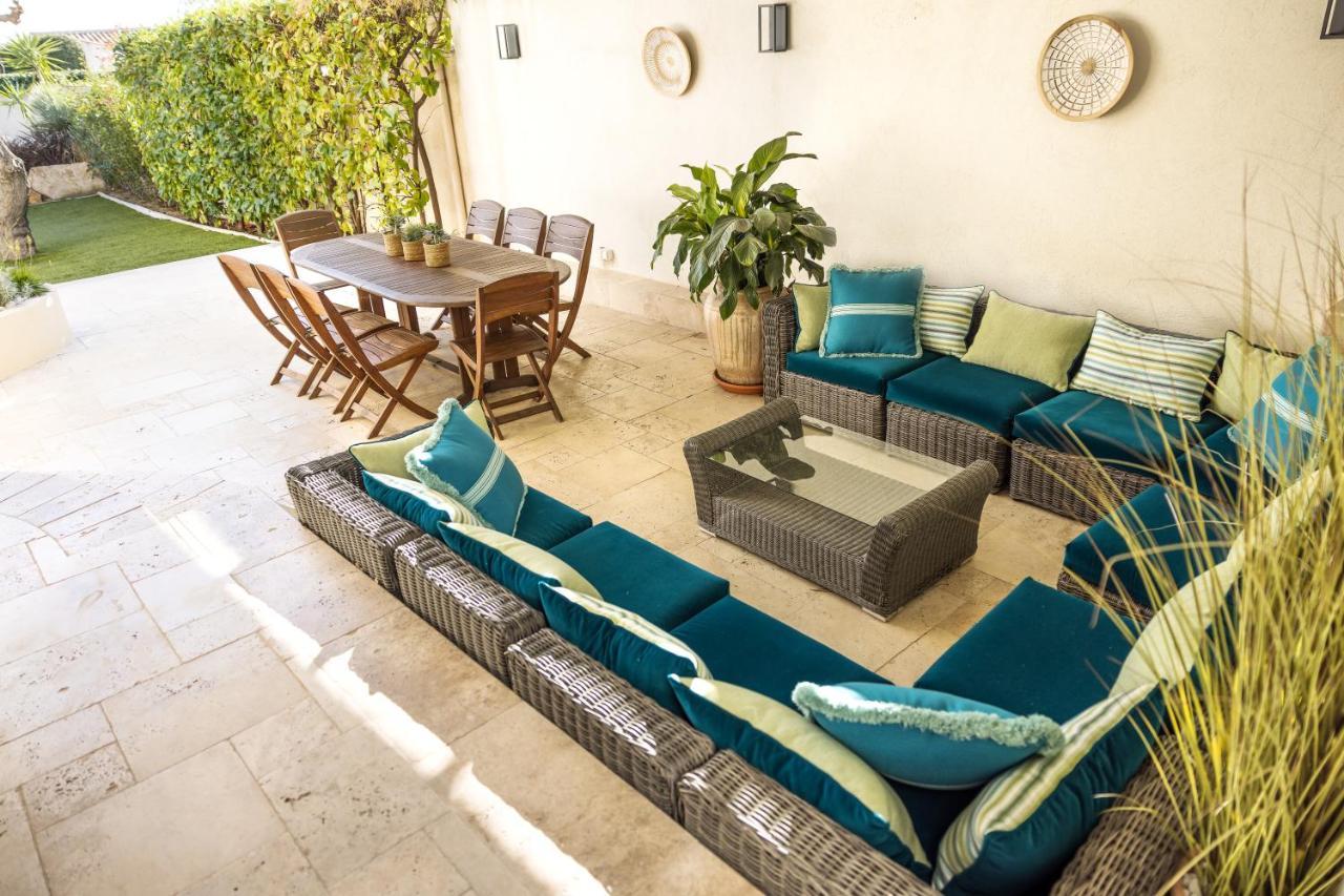 Villa Montfleuri, Vieille Ville A Pieds, Vue Mer, Piscine, 8 Pers Sainte-Maxime Buitenkant foto