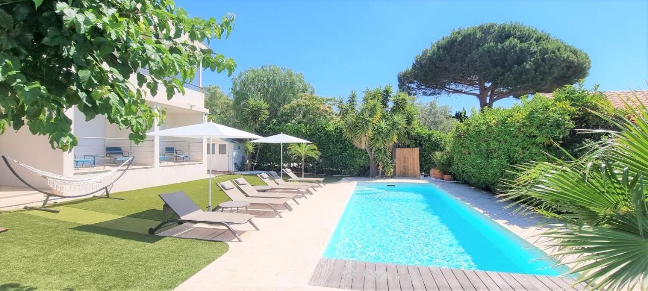 Villa Montfleuri, Vieille Ville A Pieds, Vue Mer, Piscine, 8 Pers Sainte-Maxime Buitenkant foto