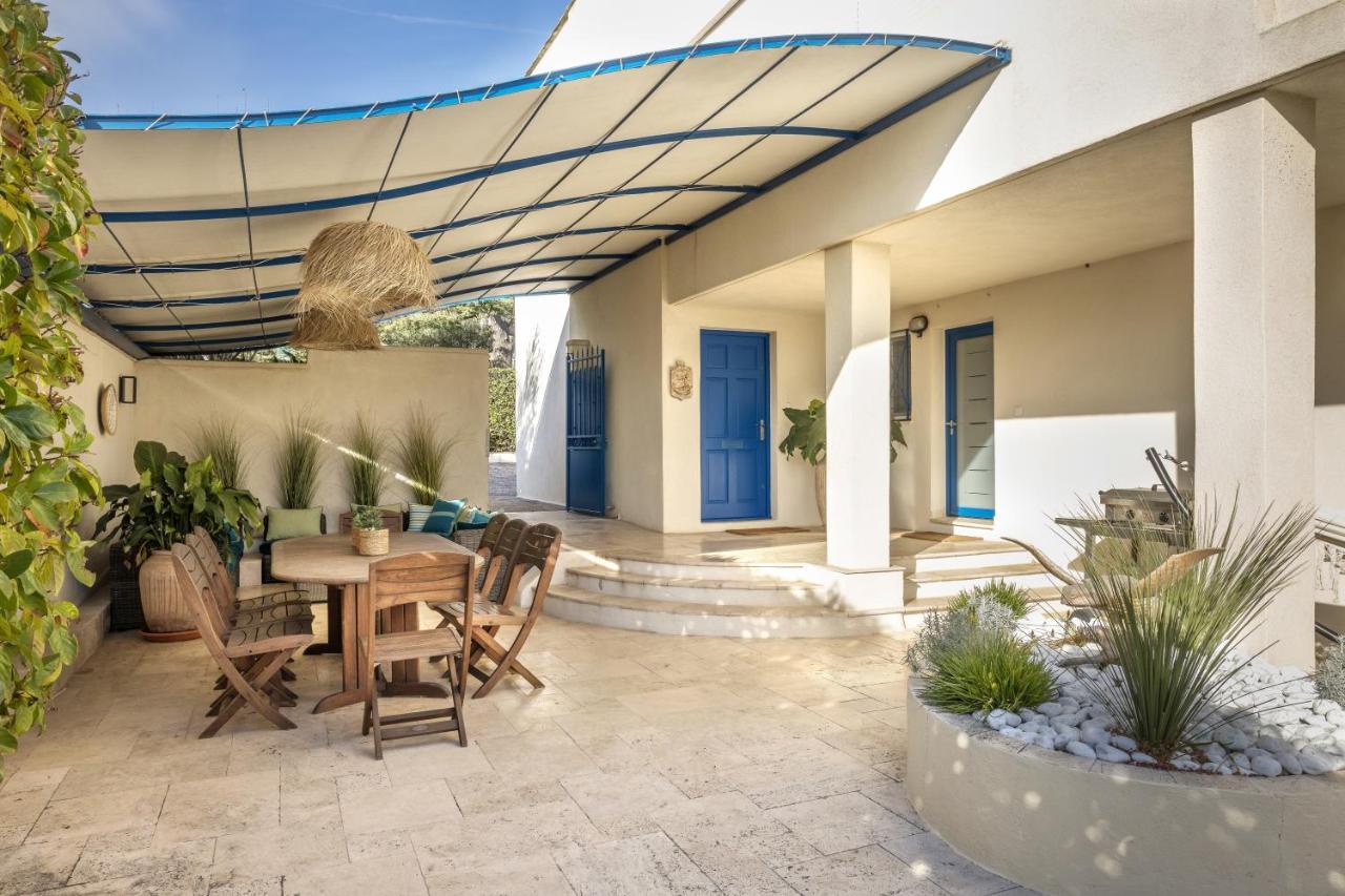 Villa Montfleuri, Vieille Ville A Pieds, Vue Mer, Piscine, 8 Pers Sainte-Maxime Buitenkant foto