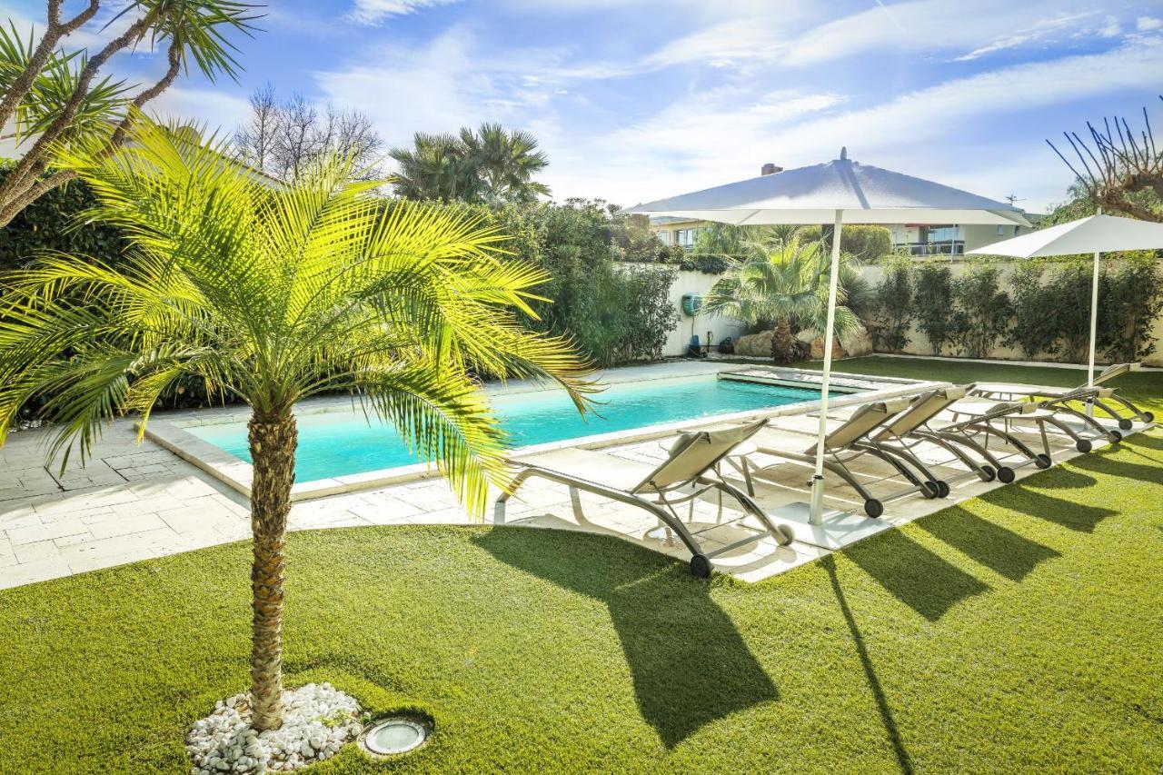 Villa Montfleuri, Vieille Ville A Pieds, Vue Mer, Piscine, 8 Pers Sainte-Maxime Buitenkant foto