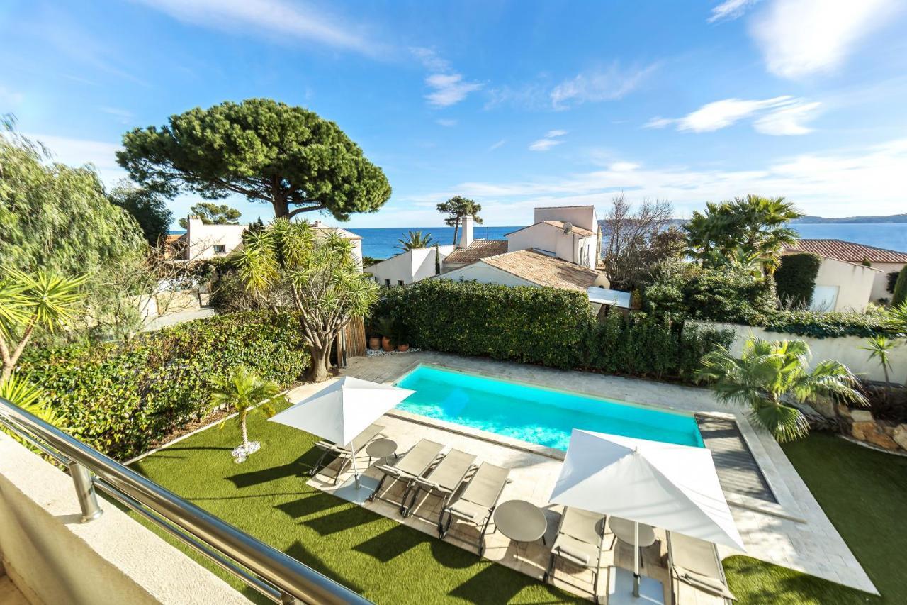 Villa Montfleuri, Vieille Ville A Pieds, Vue Mer, Piscine, 8 Pers Sainte-Maxime Buitenkant foto